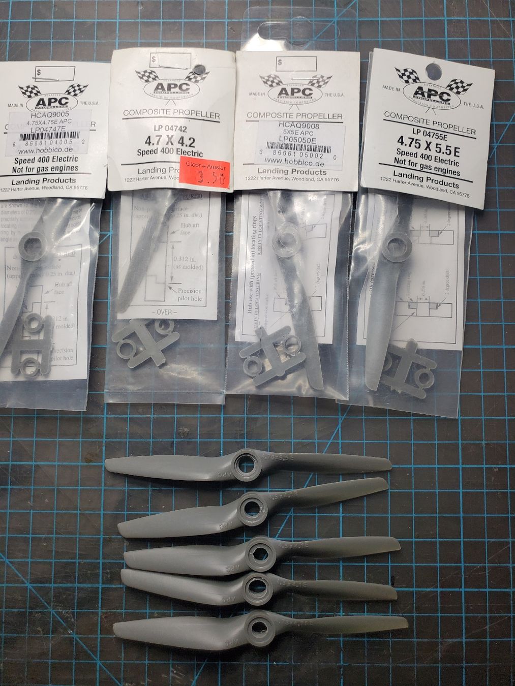 Modellismo RC: 10 APC 4,5" bis 5" Propeller  – Nuovo (secondo la descrizione) da Hausen AG venduto da Lothar64