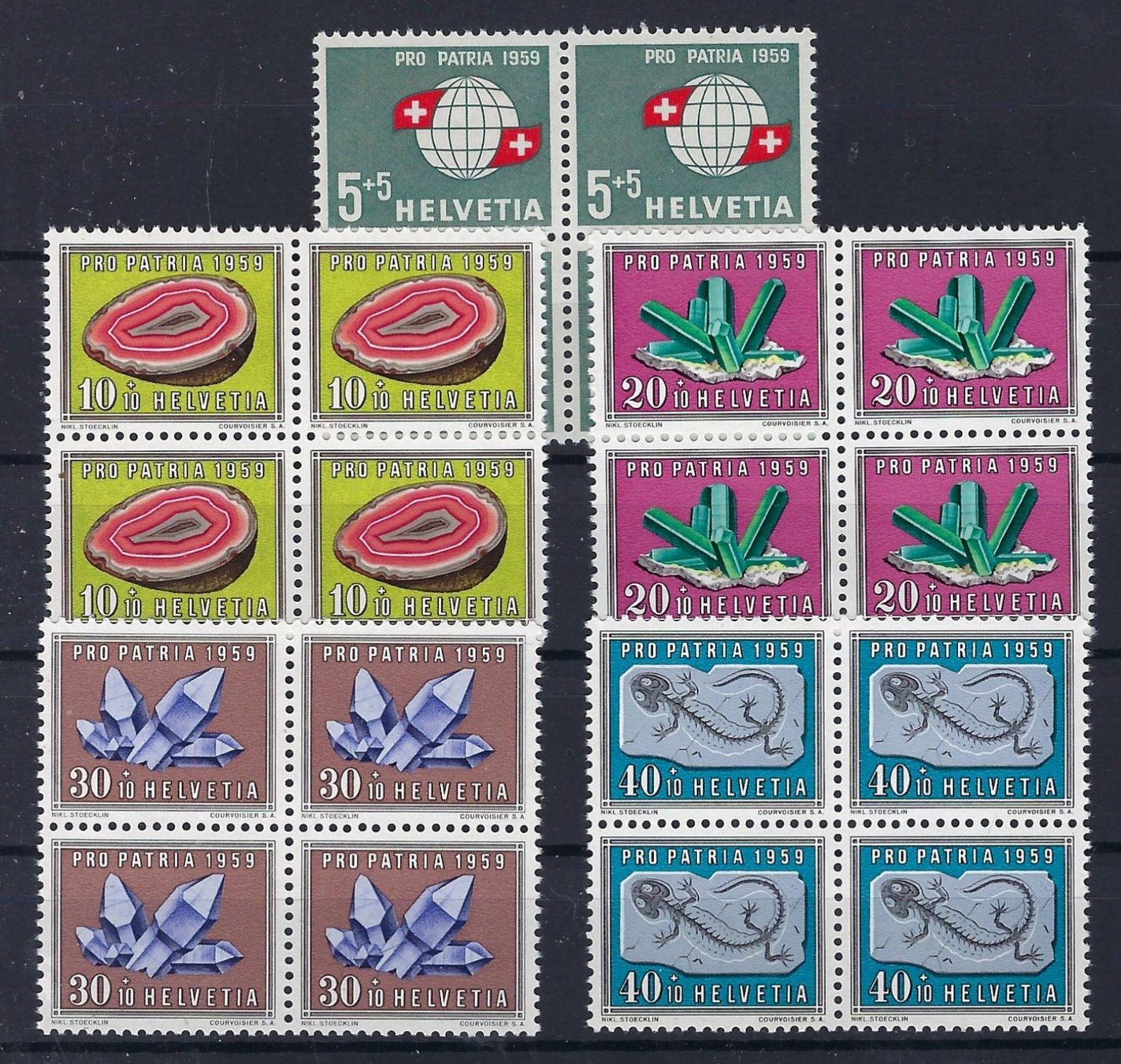 Tous les timbres: 1959 pro Patria Viererblocks postfrisch  16033 – D'occasion à Lunden par Animus999