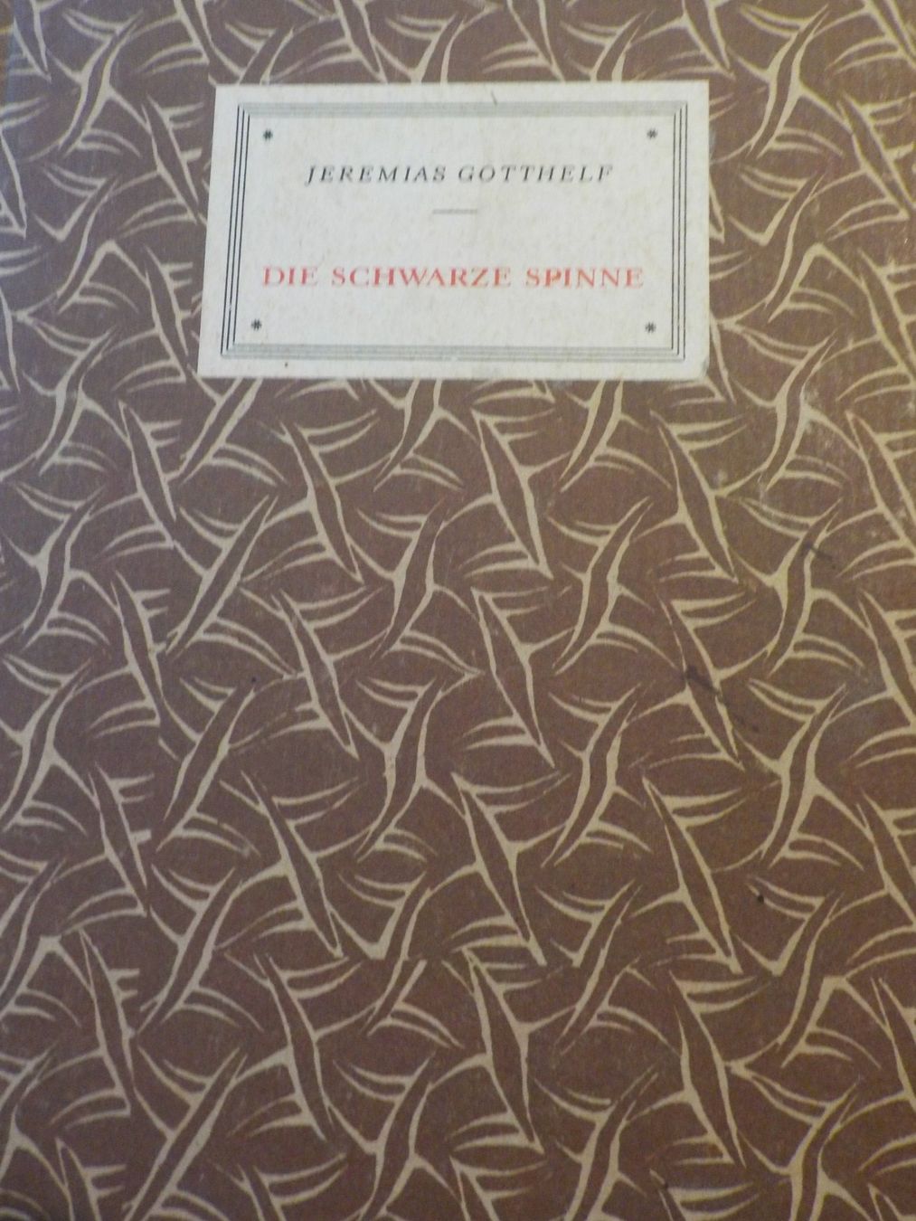 Libri: Die schwarze Spinne, Jeremias Gotthelf – Usato da Muri b. Bern venduto da Salobre