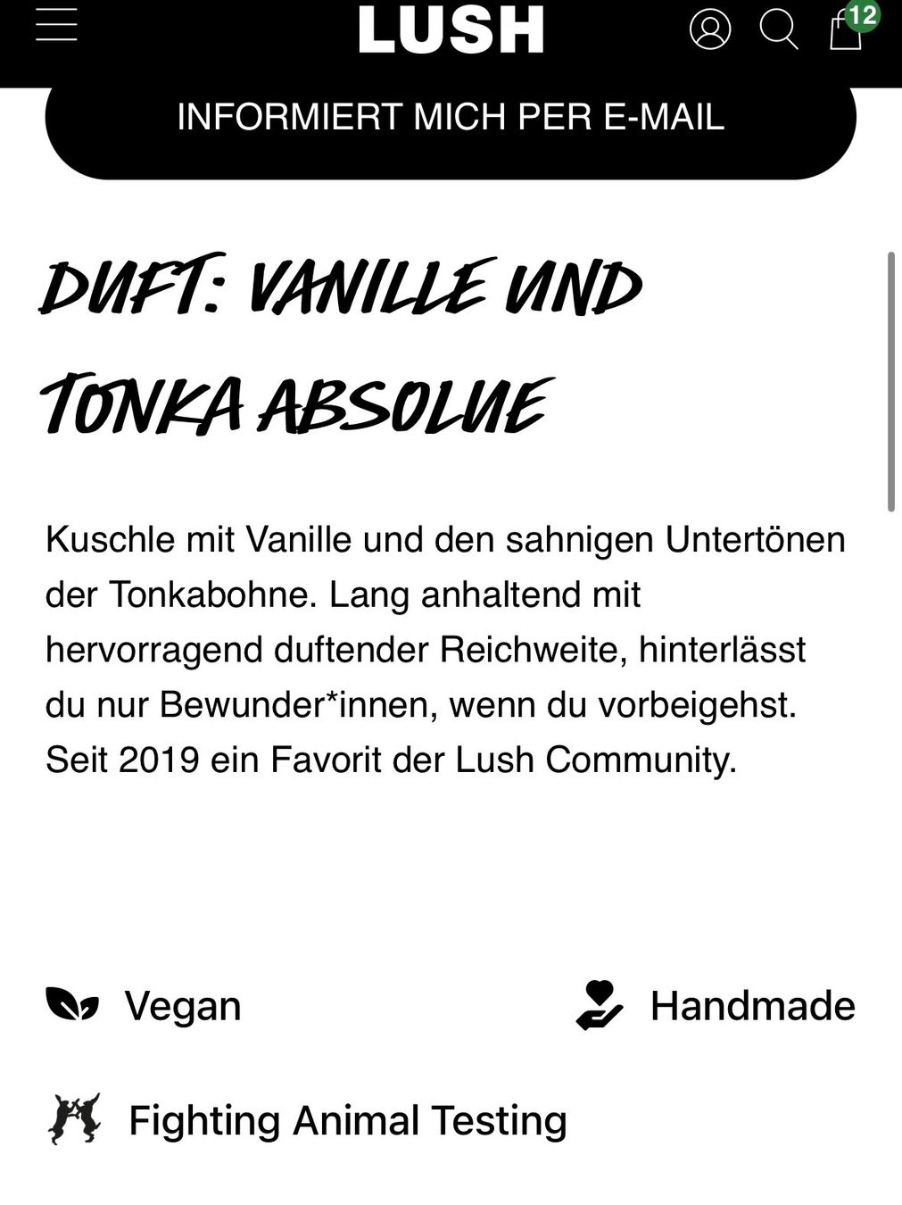 Lush Profumi & Eau de Toilette: Lush Turmeric Latte Eau de Parfum - Duftprobe - 2 ml – Usato da Zürich venduto da deruja 5