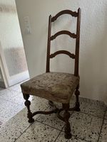 Antique Louis XIII style chair with tapestry seat