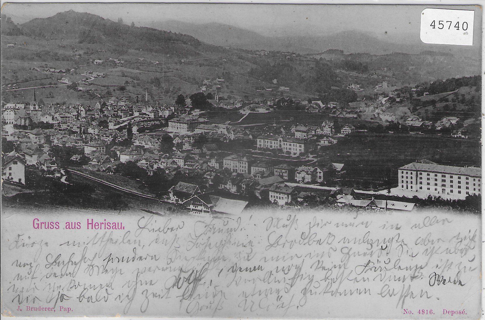 Cartes postales: Gruss aus Herisau – D'occasion à Ettingen par Kartenplanet