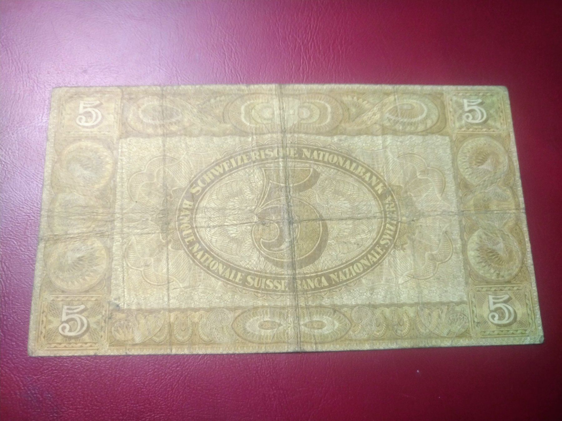 Banconote: 5 fr 1913 – Usato da Cevio venduto da lulina 1