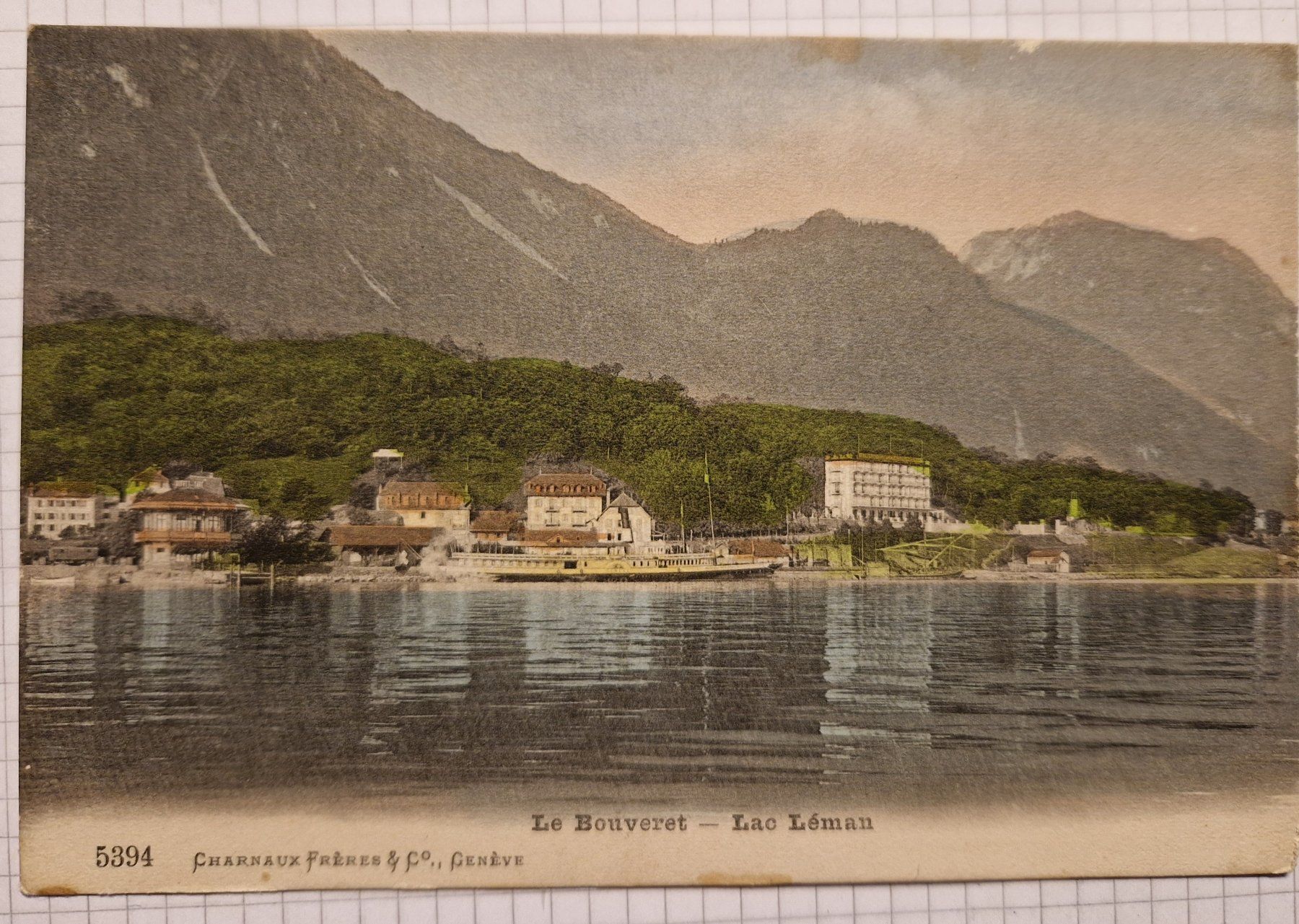Cartoline postali: Le Bouveret - Lac Léman 1909 – Usato da Melchnau venduto da Fishel