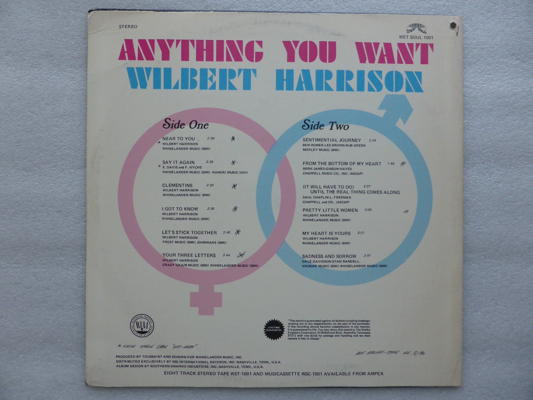 Dischi in vinile: VINYL  LP   WILBERT HARRISON – Usato da Küssnacht am Rigi venduto da Sunnestrahl 3