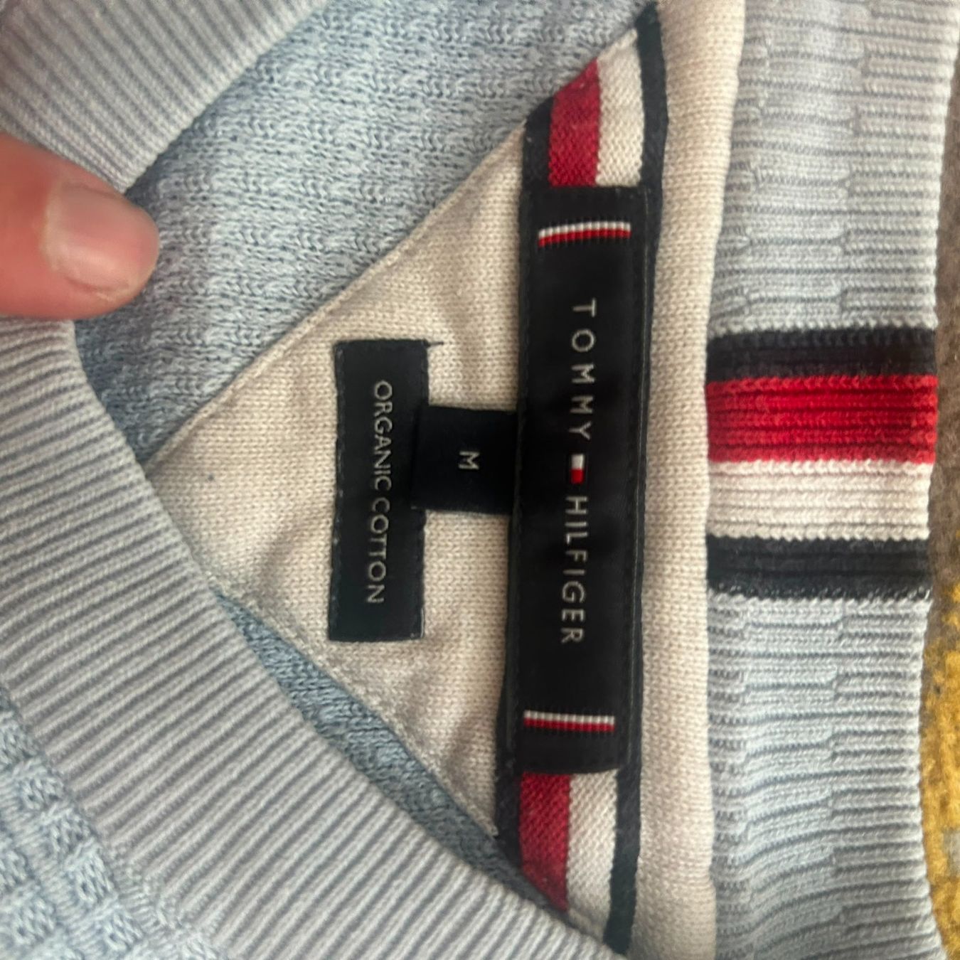 Tommy Hilfiger Pulls & Sweat-shirts: Tommy Hilfiger Pullover Herren Gr. M Hellblau Bio-Cotton – D'occasion à Lyss par Tyzen44 1