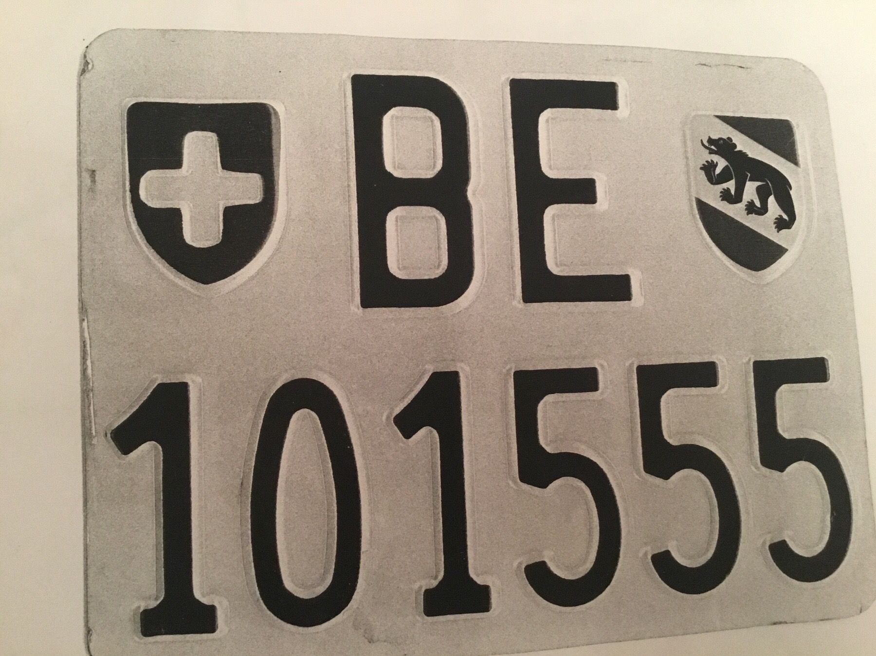 Ecriteaux: Be 101555  Quad Motorradkennzeichen – D'occasion à Thun par Thuno6