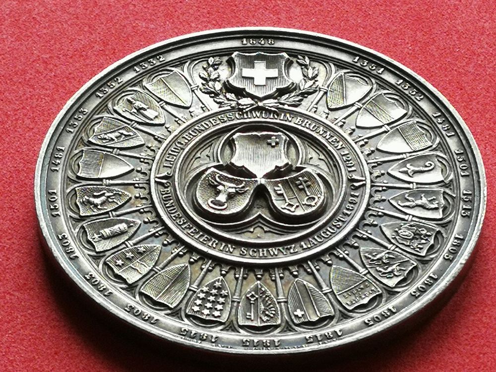 1891 600 J Feier Des Bundes Der Drei Waldst tte Schwyz Gebraucht 