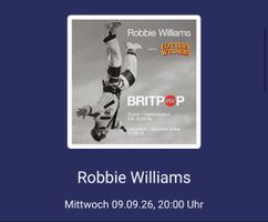Robbie Williams 2 Tickets Zürich Hallenstadion 09.09.2026