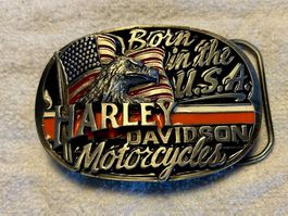 Harley Davidson Gurtschnalle Buckle HOG Motorcycles Vintage