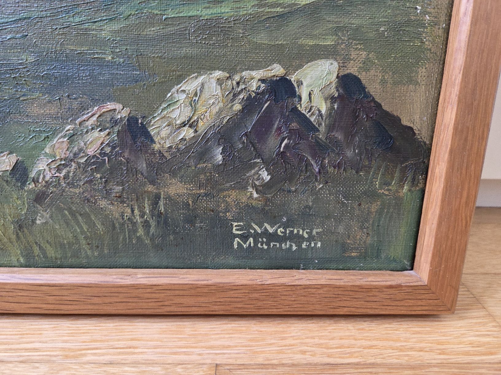 Dipinti: Berglandschaft - Gemälde von E. Werner – Usato da Buchrain venduto da SeleucusNicator 2