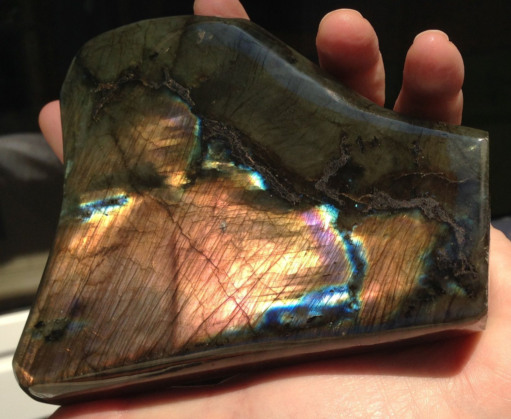 Minerali & Pietre curative: labradorite forme libre polie, 982gr – Usato da Vevey venduto da zabounetta 6