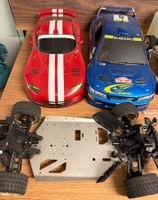 RC Auto Teile Konvolut Verbrenner, Karosserien, Chassis