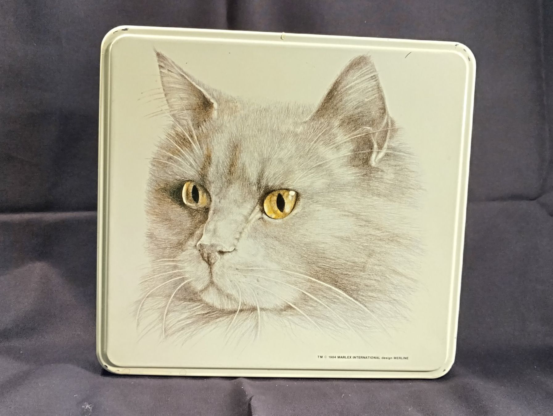 Sonstige Dekorationen & Accessoires: Blechbüchse, Katze, design MERLINE – Gebraucht aus Bellach von JingleCherry