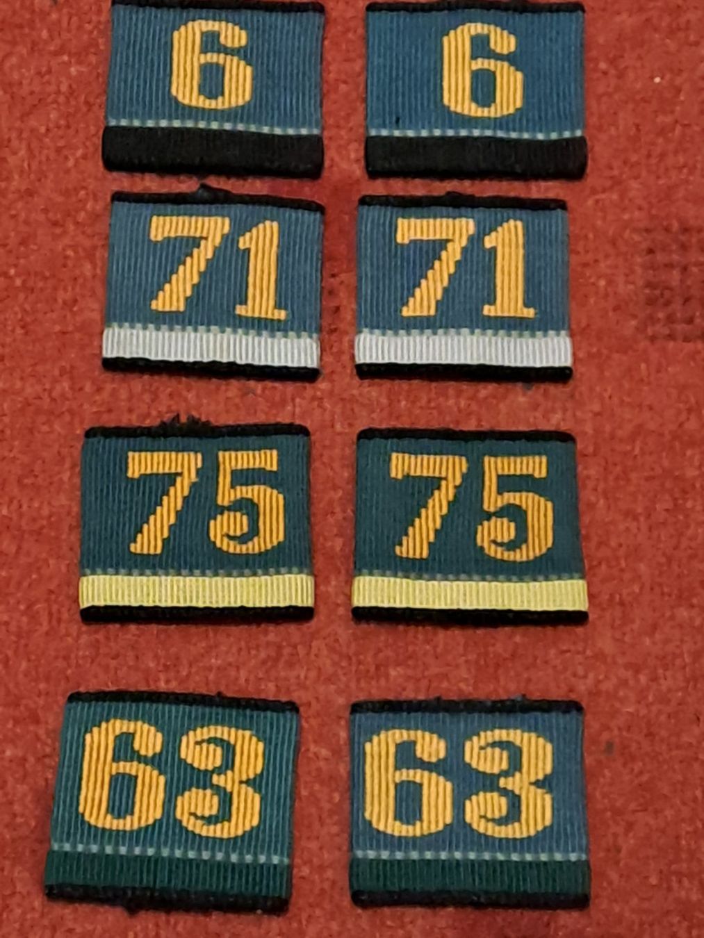 Schweizer Armee Uniformen: 4 paar Versorgung Patten , auch andere Nummern – Gebraucht aus St.Gallen von Infanteriewerk