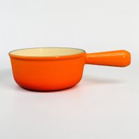 Caquelon Le Creuset Orange, N°16 en fonte émaillée orange