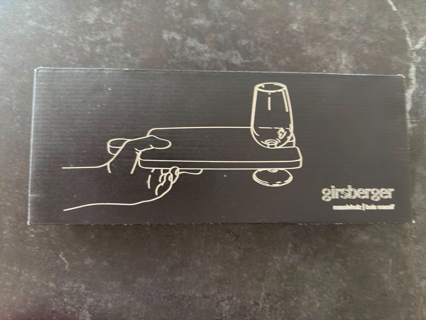 Teller: Edle Räuchereiche /  Aperobrett / Partyteller mit Glashalter – Neu und originalverpackt aus Reinach AG von Rousseau_J 2