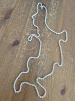 Hochwertige, massive, lange, 925er Silber Kette, neu