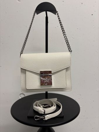 MCM Tasche Patricia weiss Leder Kette Crossbody