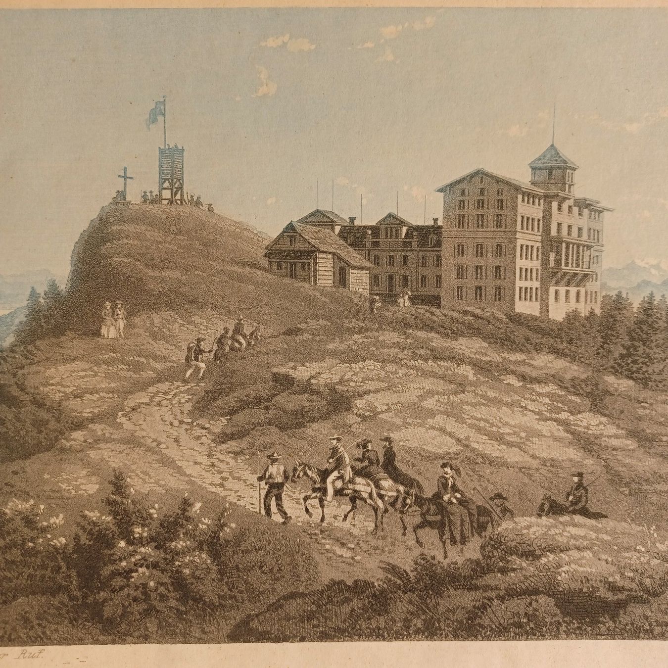 Poster & Bilder: Altes Bild. Rigi Kulm. H.F.Leuthold. – Gebraucht aus Zürich von Bellabo 5