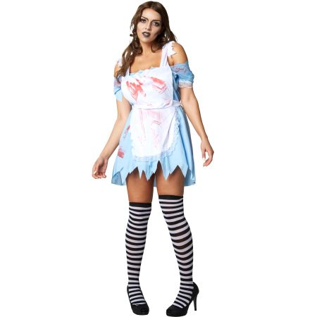 Kostüm Damen Zombie Größe XXL