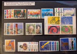 Jahresserie 1996 mit Halbmondstempel