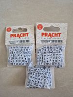 Perles carrées 6 mm Lettres 3 emballages 18gr
