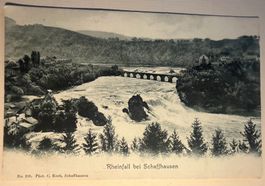 RHEINFALL - bei Schaffhausen-gelaufen 1902 - Ansichtskarte
