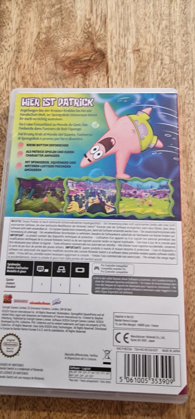 Nintendo Giochi: SpongeBob Patrick Star Spiel Nintendo Switch neuwertig – Usato da Basel venduto da 191114myt3 1
