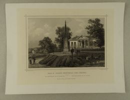 ST. JACOB-DENKMAL BEI BASEL, ST. JAKOB, STAHLSTICH 1856