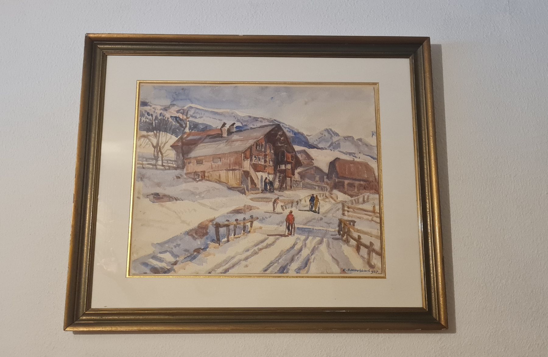 Gemälde: Emil Himmelsbach, 1957 Bild, ink. Rahmen – Neu (gemäss Beschreibung) aus Liestal von Shelby787 1