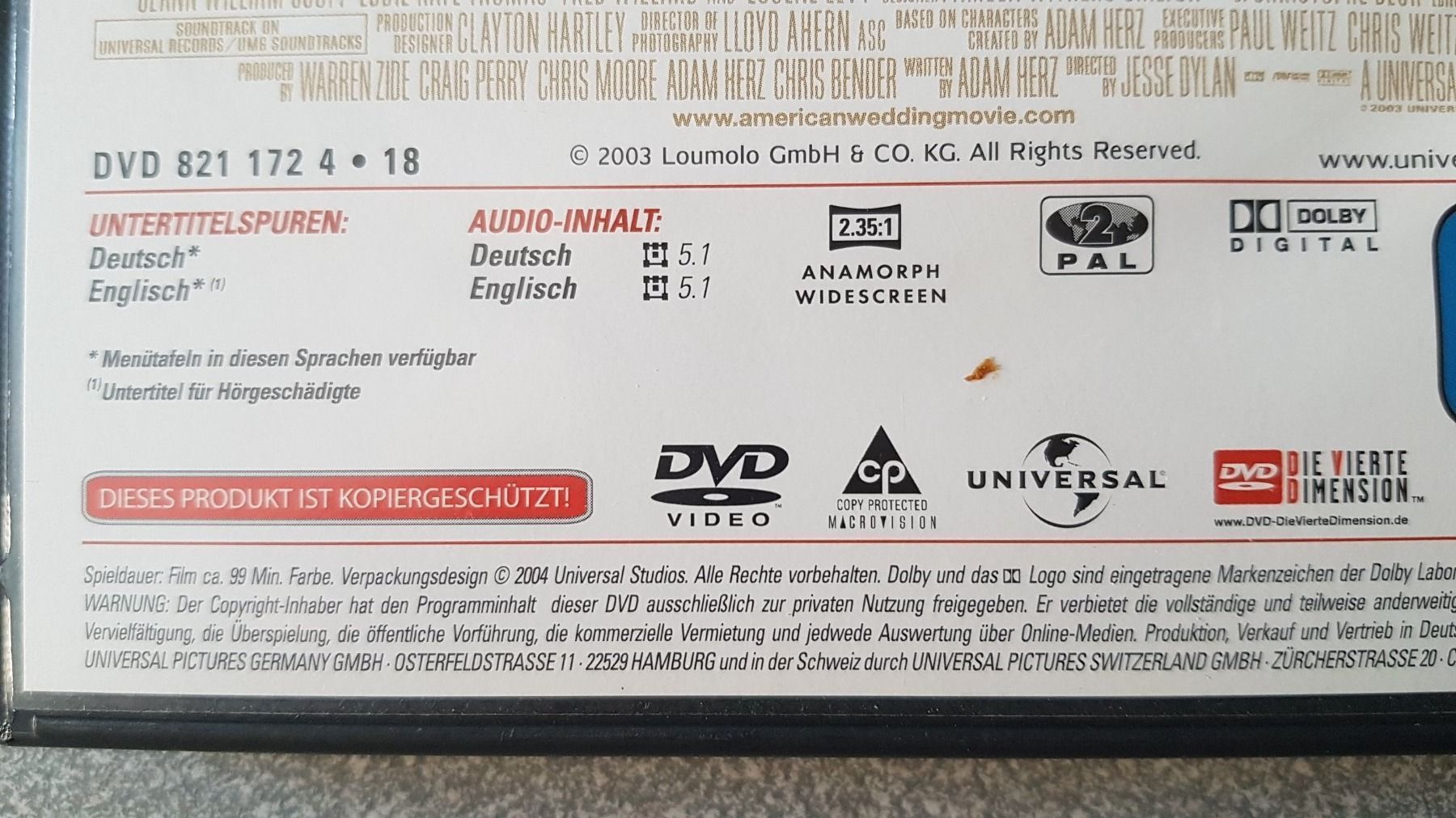 Alle DVDs: DVD American Pie: Jetzt wird geheiratet – Gebraucht aus Oetwil am See von fineli2 1