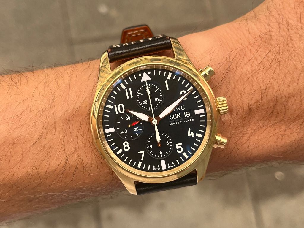 IWC Uhren: IWC Pilot Chronograph Rose Gold – Gebraucht aus Genève von 3M_JR