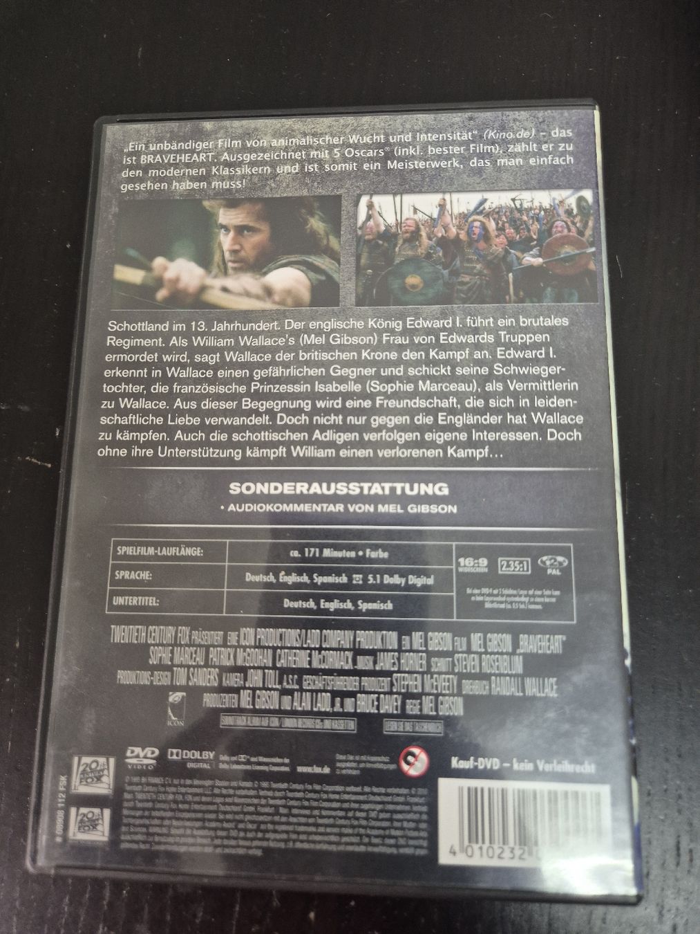 Tutti i DVDs: Braveheart DVD – Usato da Wald ZH venduto da _Hotarubi_ 1