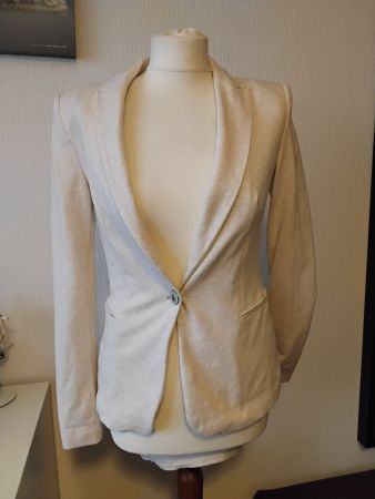 Veste blazer beige clair femme Zara, taille S