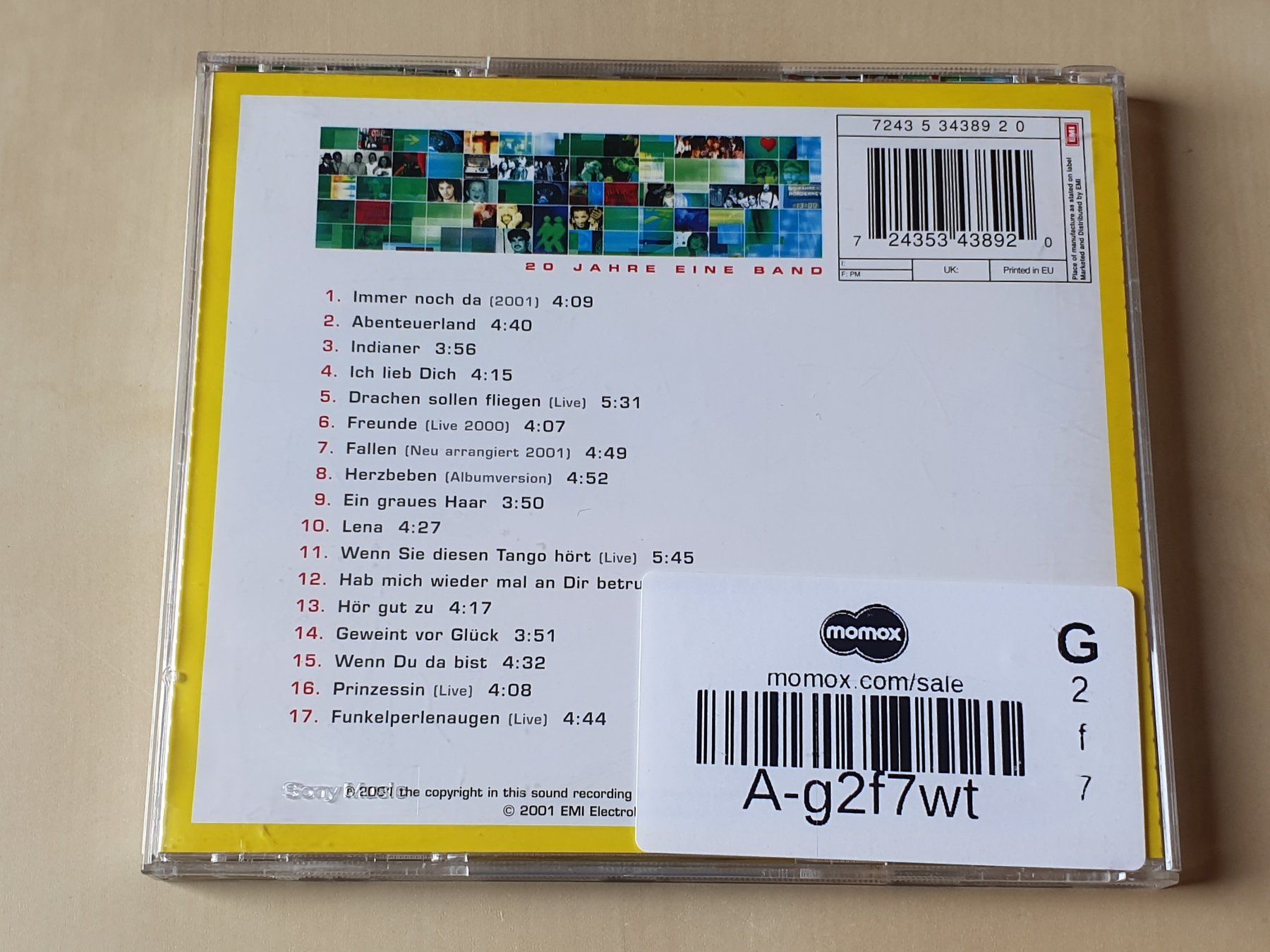 CD: Pur Hits 20 Jahre eine Band – Usato da Stansstad venduto da collectorsshop 1