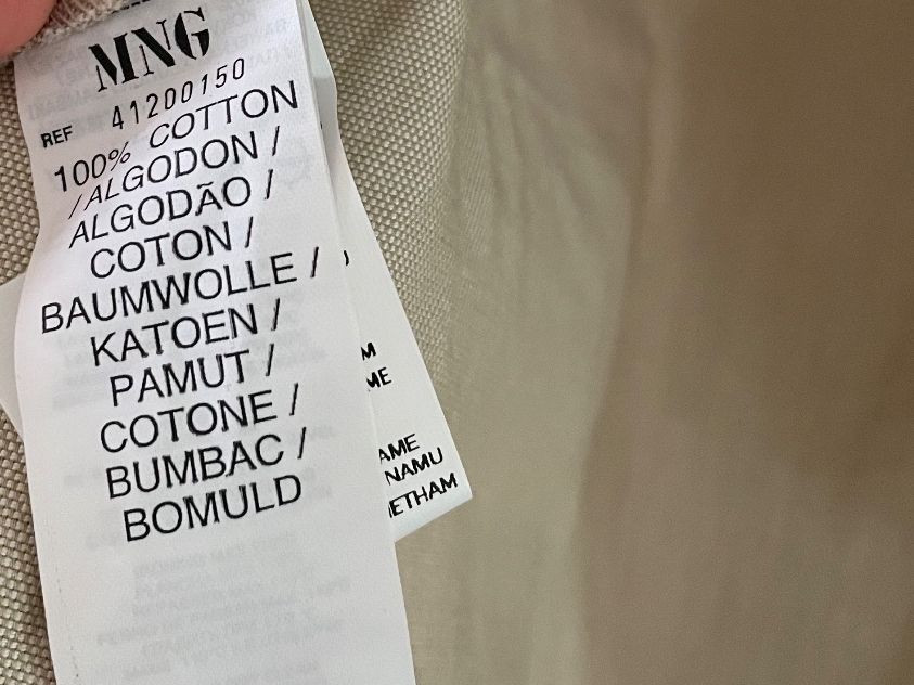 Mango Camicette: Hemdbluse MANGO kurzarm beige Grösse M Baumwolle neu – Nuovo e nell'imballaggio originale da Felben-Wellhausen venduto da begean 2