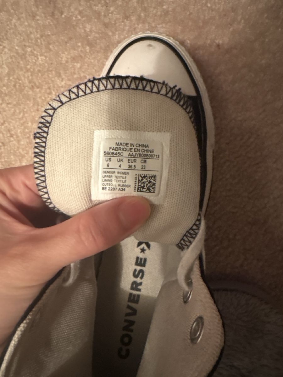 Converse Damenschuhe: Classic Converse All Stars, Size 36.5, Black & White – Gebraucht aus Zürich von Asybb 2