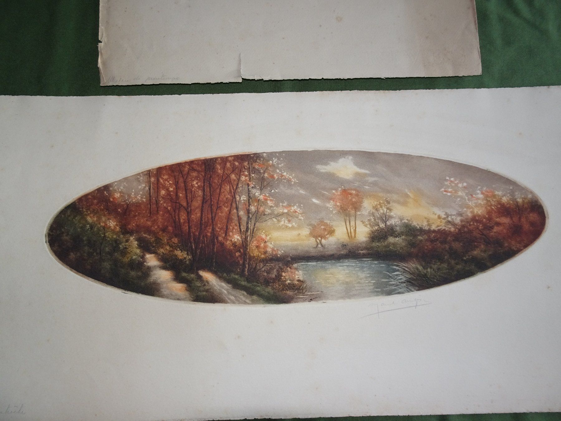 Arts picturaux & lithographies: 2 alte signierte Litho-Bilder – D'occasion à Vitznau par Mina60 7