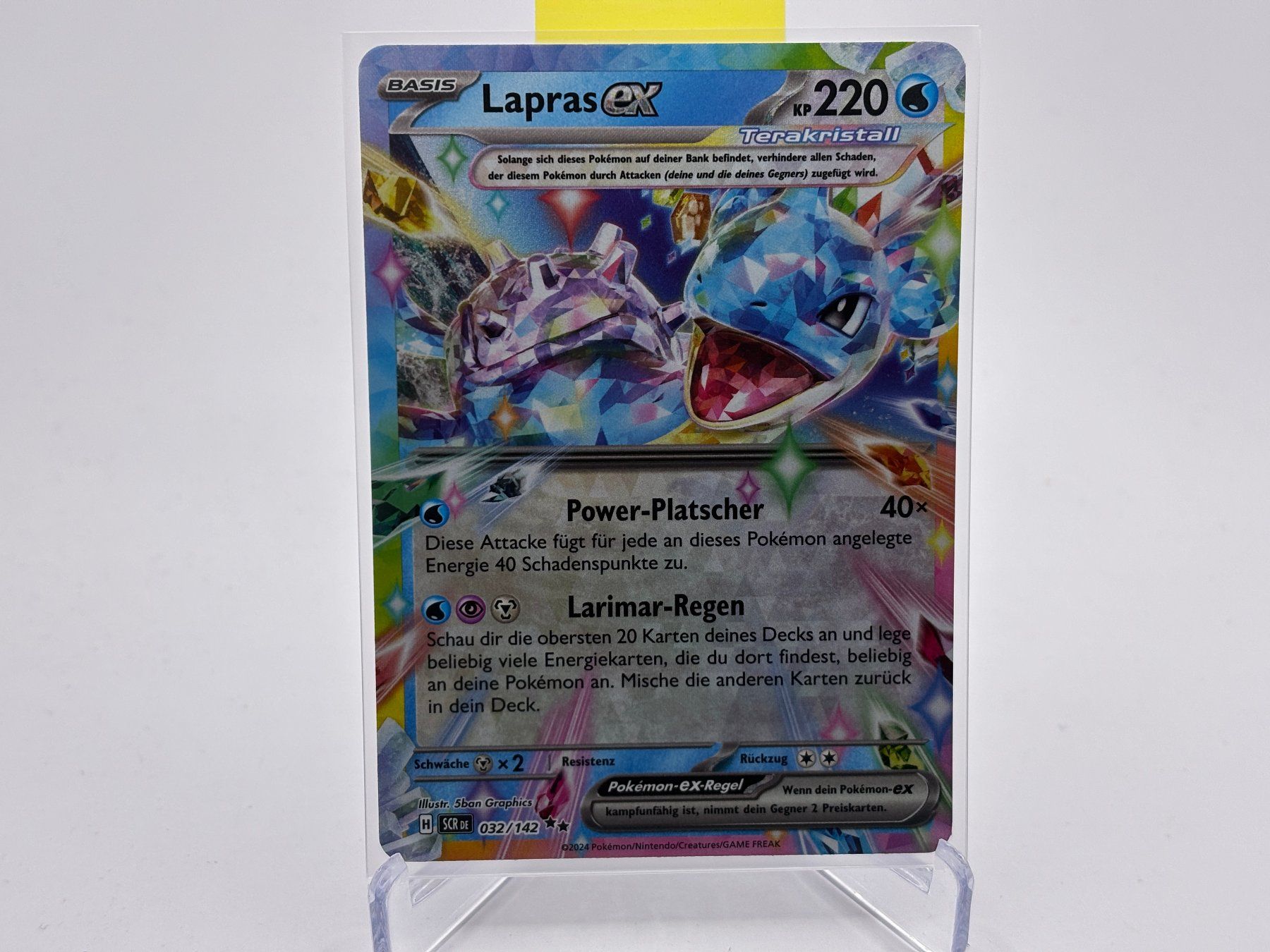 Pokémon Carte collezionabili: Stellarkrone - Lapras ex  (SCR 32) - DE – Nuovo (secondo la descrizione) da Allschwil venduto da Bullach