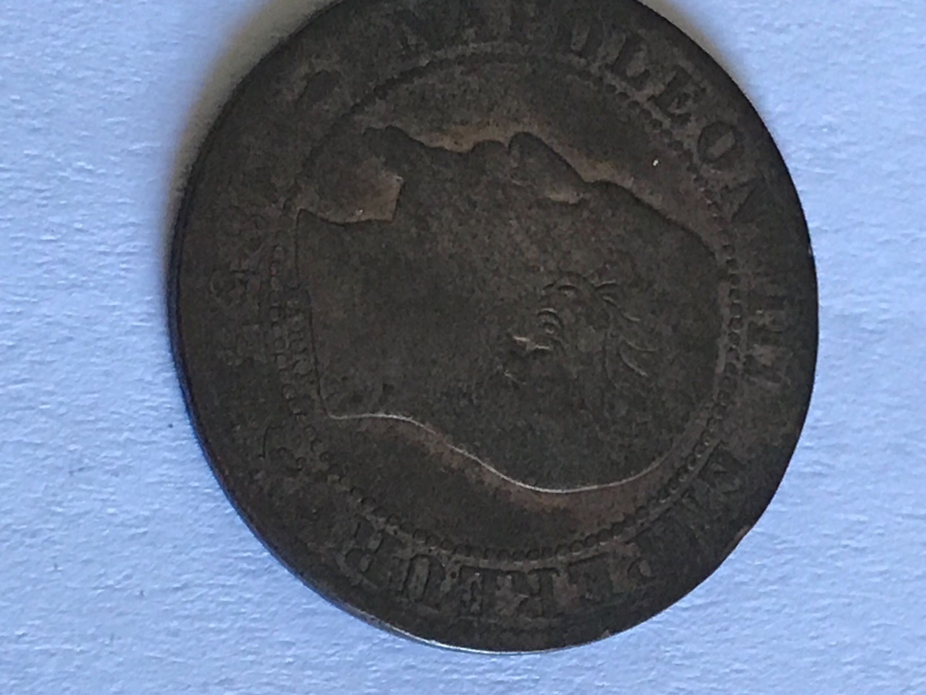 Alle Münzen: France 1853 W Centime Eagle animal – Gebraucht aus Baden von swiss-alps 4