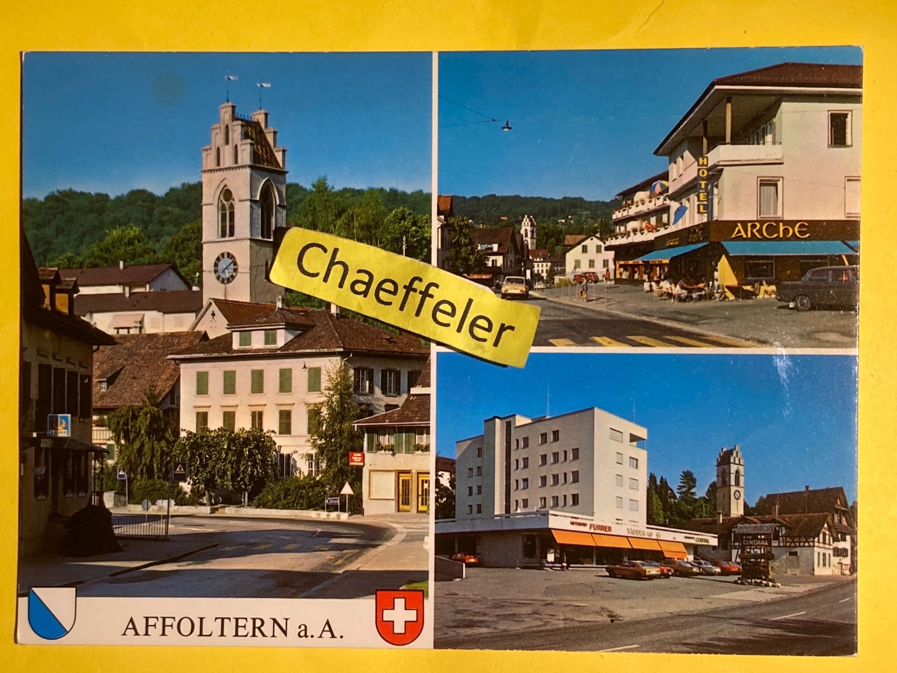 Ansichtskarten: Affoltern a. Albis – Gebraucht aus Zürich von Chaeffeler