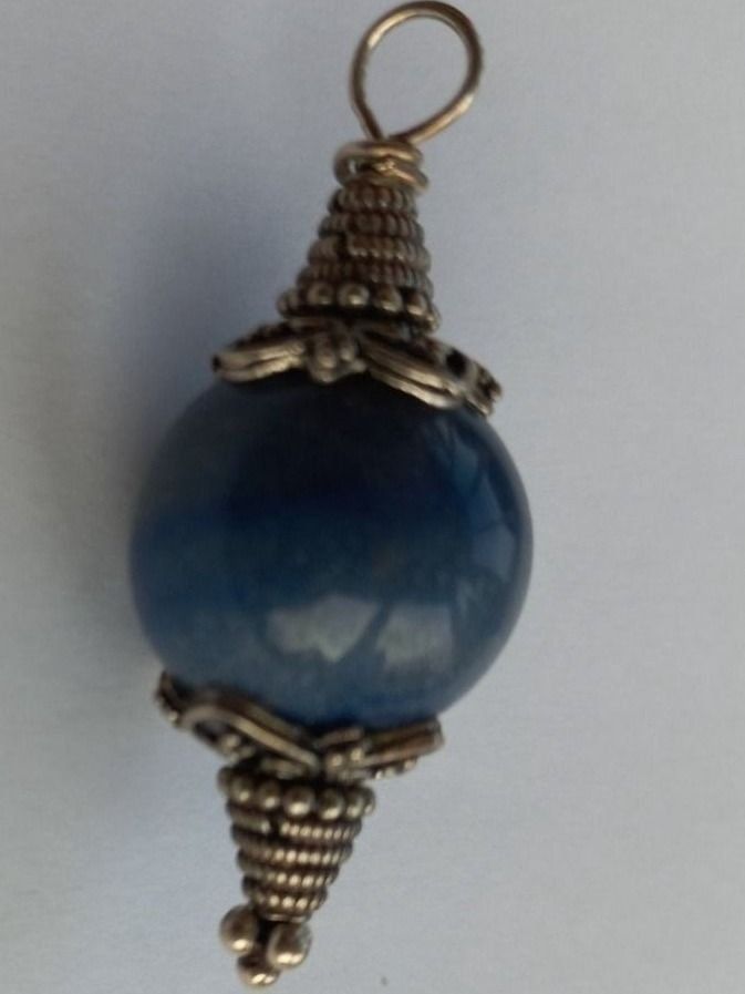 Ciondoli: Schmuck Anhänger. Stein Dumortierit, Silber – Nuovo e nell'imballaggio originale da Winistorf venduto da acreativ4