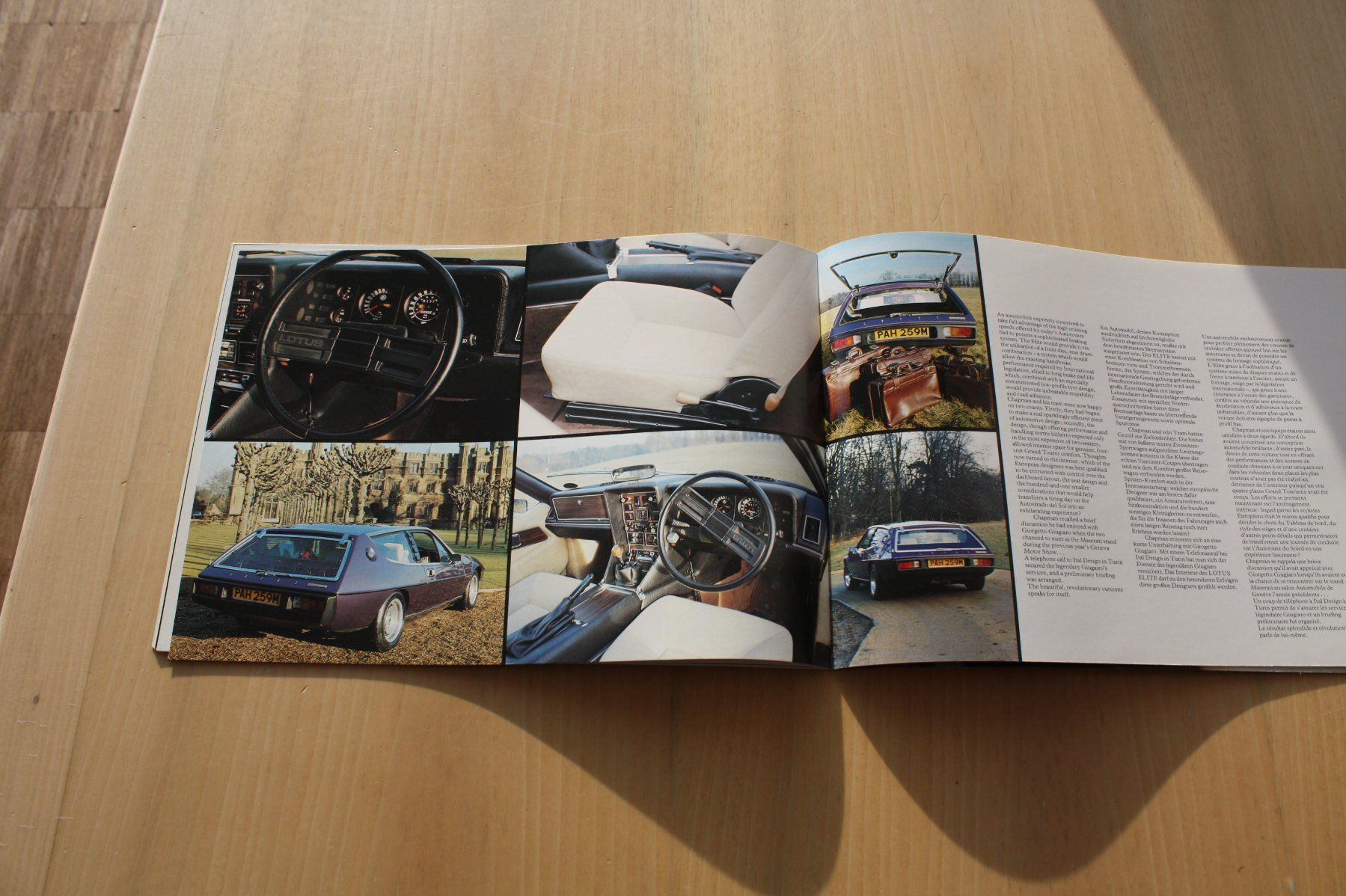 Lotus Documenti: Lotus Elite Prestige Prospekt 1976 – Usato da Wikon venduto da erwin400 6