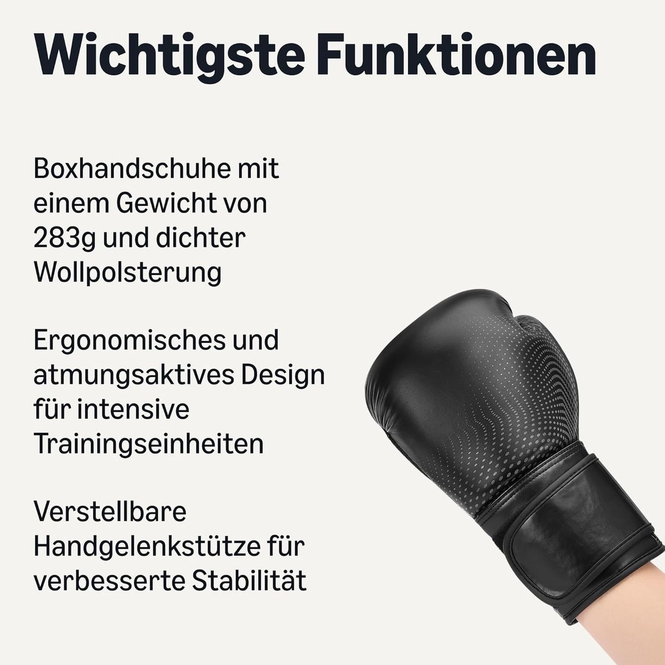 Guanti & manicotti: Boxhandschuhe 10oz Training MMA Muay Thai Schwarz – Nuovo e nell'imballaggio originale da Suhr venduto da SchnapperCH 1