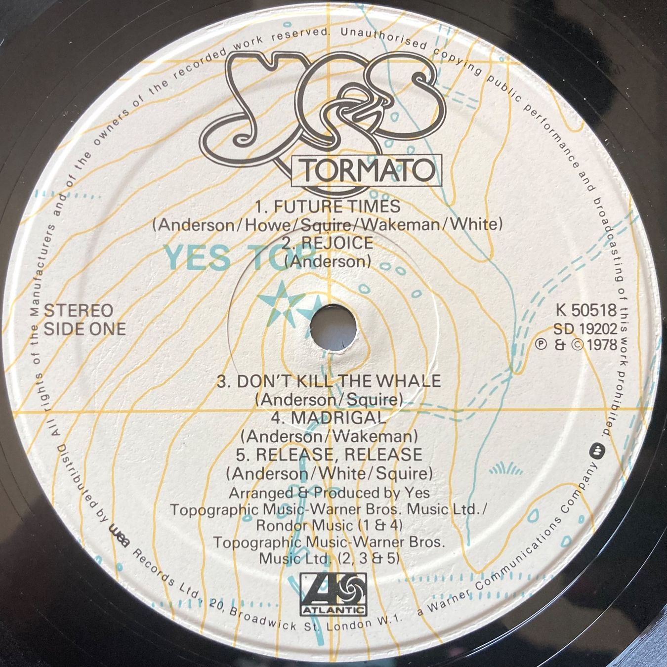 Schallplatten: YES - TORMATO – Gebraucht aus Poliez-Pittet von Newtown-Records 3
