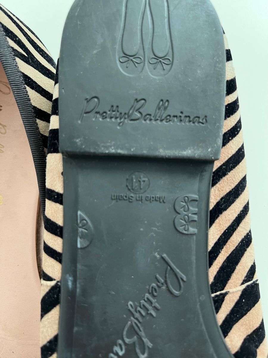 Scarpe da donna: Pretty Ballerinas Zebra Print Flats - Size 41 – Usato da Genève venduto da gvokiii 1