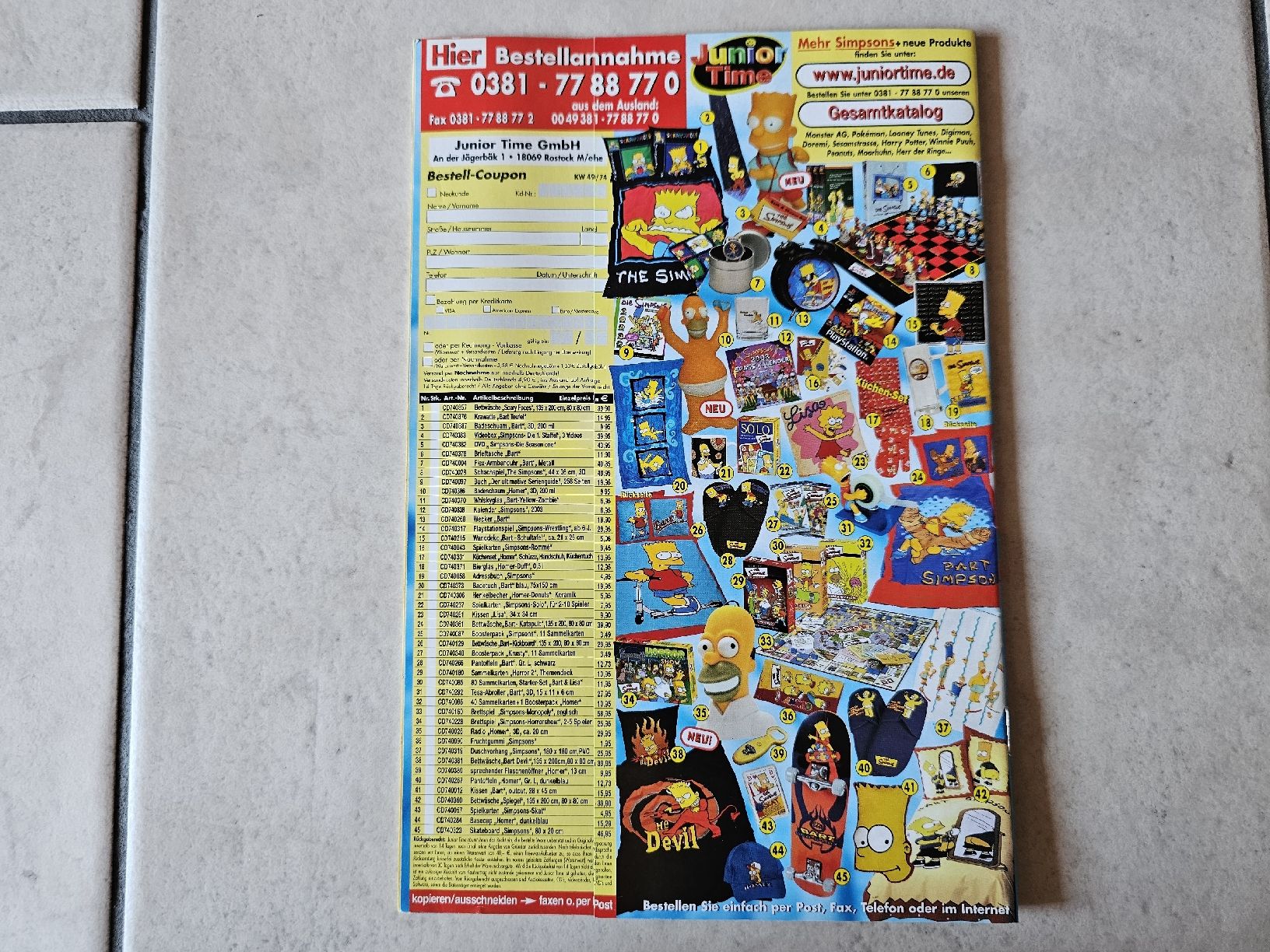 Fumetti: Simpsons Comic  -  Heft #74 – Usato da Schneisingen venduto da backstore24 1