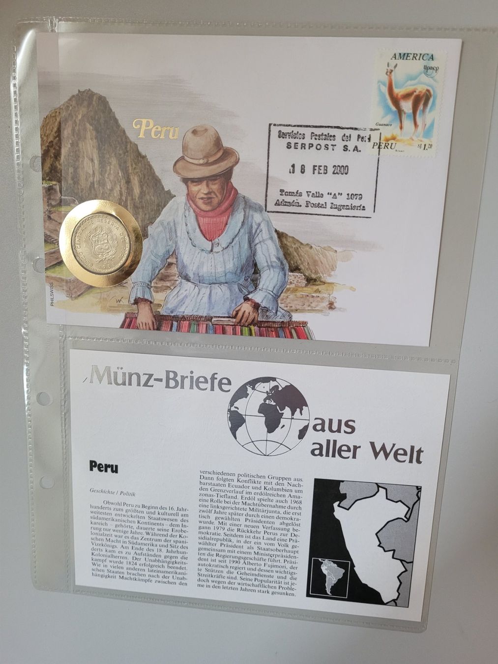 Tutti le monete: Münzbrief Peru – Nuovo e nell'imballaggio originale da Bertschikon Gossau venduto da KEO2