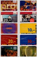 10 diverse Schweizer Prepaid Telefonkarten